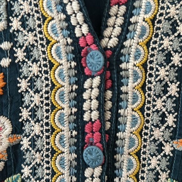 Johnny Was Bethanie Tunic Ocean Blue; size small - Picture 9 of 9